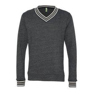 Alternative Earth Mens V Neck Sweat Shirt New Without Tags Dark Gray, Navy, Wht.